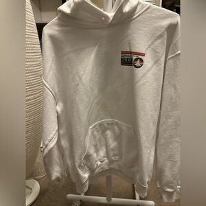 Neon Riot United States 1981 NASA White Graphic Print Hoodie Medium Comfy Pocket